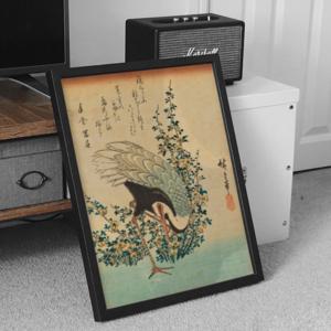 무병장수 건강기원 그림 학 그림 동양화 액자 풍수 행운 빈티지 포스터 인테리어 그림액자