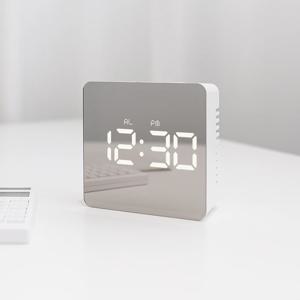 LED 알람시계 미러클락 거울시계_정사각형