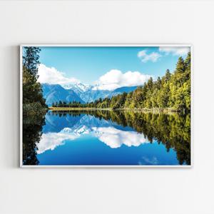 2+1 미드센츄리 모던 풍경 사진 인테리어 포스터 대형 액자 - Mirror lake