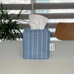 Denim tissue case - sky blue(s) 티슈케이스