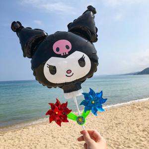 산리오 바람개비풍선 쿠로미 풍선 나들이 생일파티용품