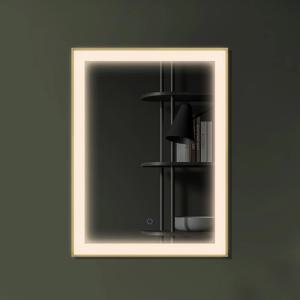 LED AL 오드리 4구 사각 거울_터치스위치형