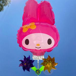 산리오 바람개비풍선 마이멜로디 풍선 나들이 생일파티용품