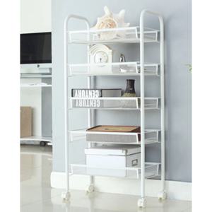 철제 트롤리 이동식 간식 디저트 카트 조리대 주방 미용 웨건 트로리 5단