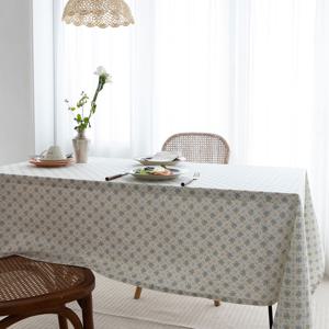 마리꽃 코튼 식탁보 2인4인6인 식탁커버 테이블보