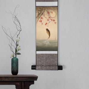 복들어오는 구어도 잉어 그림 소원성취 시험 합격 기원 그림 성공운 출세운 족자 포스터액자