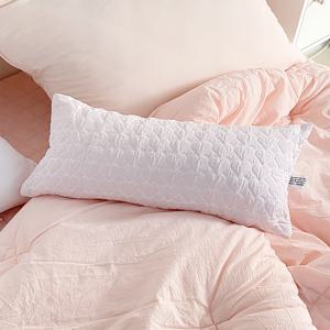 귀여운 하트 냉감 먼지없는 미니 베개커버 - 핑크 (25x45)