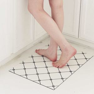 흡수력 좋은 모던 규조토 발매트 주방 욕실 매트 화이트 블랙 2size