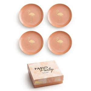 [리퍼]Patio Party Plates Flamingo 4pcs/set