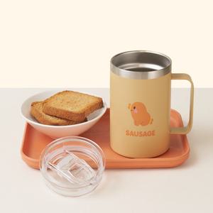 브레드이발소 유아스텐컵 아기물컵 어린이집 스텐컵