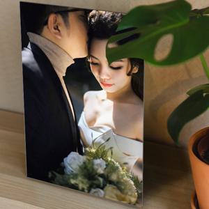 메탈액자 탁상액자 포토테이블 웨딩 본식 결혼식 가족사진 돌사진[주문제작]