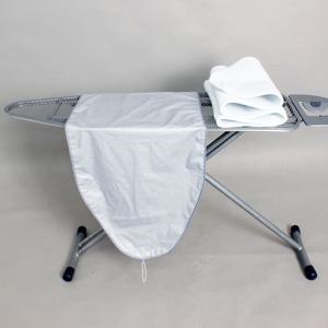 호텔 스탠드 다리미판 커버+패드 125 x 45cm (메탈 실버) o