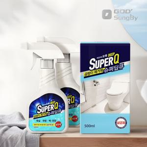 슈퍼딥큐 1+1 뿌리는 곰팡이제거제 500ml+500ml 욕실 타일 벽지 창틀 베란다