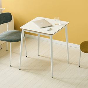 브리에 화이트 HPM 작은 카페 사각 식탁 테이블 600