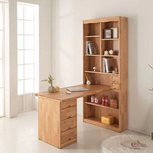 플레인 엘다원목 800 H형책상 세트