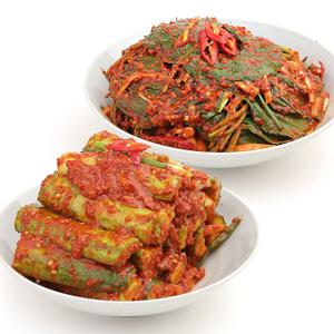 이순미 오이김치 1kg+깻잎김치 1kg 국산 별미 김치