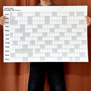 2025년 벽걸이 대형 캘린더 1년 포스터 플래너 벽 인테리어 한장 달력 연간계획표 연력