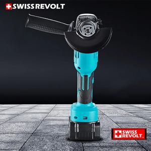 스위스리볼트 21V 앵글그라인더 +배터리2개세트 jy-1200