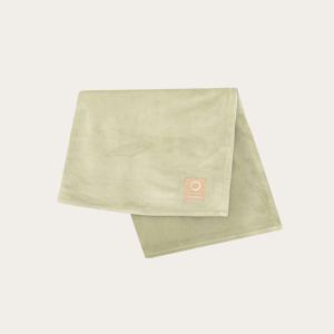 Soft Drawing Label Blanket (Light Khaki)