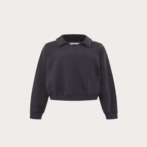Organic Cotton Collar Sweatshirt (Conte Charcoal)