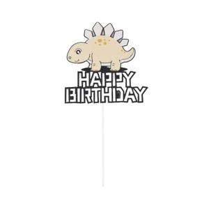 HBD 공룡 토퍼 스테고사우르스 생일 케이크 꾸미기