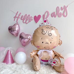 Hello Baby 파티 세트 핑크 베이비샤워 이벤트