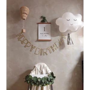 잠자는 화이트 구름 호일 풍선 파티풍선 베이비샤워