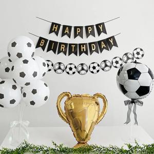 HBD 축구 트로피 생일 파티 세트 생일축하 이벤트