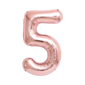 1m 숫자 호일 풍선 로즈골드 5 생일이벤트 숫자풍선 40인치