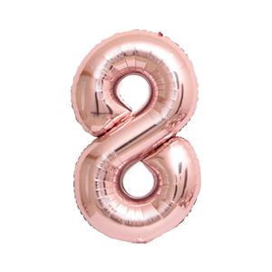 1m 숫자 호일 풍선 로즈골드 8 생일이벤트 숫자풍선 40인치