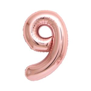 1m 숫자 호일 풍선 로즈골드 9 생일이벤트 숫자풍선 40인치