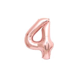 35cm 숫자 호일 풍선 로즈골드 4 생일이벤트 숫자풍선 16인치