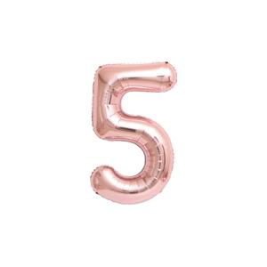 35cm 숫자 호일 풍선 로즈골드 5 생일이벤트 숫자풍선 16인치