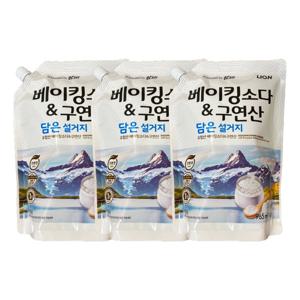 베이킹소다&구연산 담은 설거지 1kg x 3개 주방세제 리필