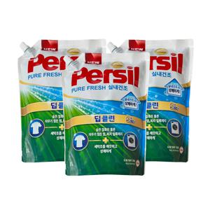 퓨어 프레쉬 실내건조 딥클린 리필 액체세제 2L x 3개 드럼/일반 겸용