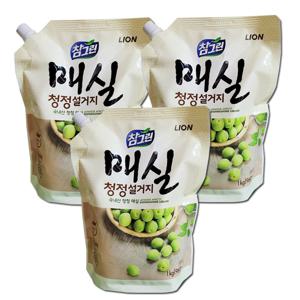 매실 청정설거지 주방세제 캡 리필 960ml x 3개