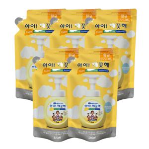 항균 폼 핸드워시 손세정제 보송보송한 파우더향 200ml 리필 x 5개
