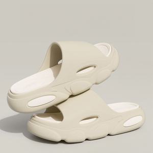 무중력 리커버리 더블쿠션 슬리퍼 소프트폼 쿠션 탈부착 굽5cm 4size