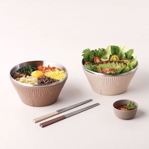 러반 포케볼 4P세트(포케볼 18cm 2P + 젓가락 2P)