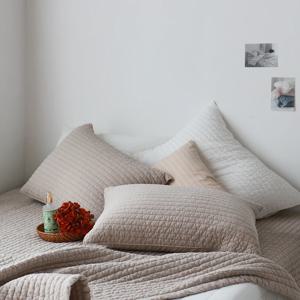 아사 60수 20mm 줄누빔 순면 베개커버 50x70 베개솜세트 1size 5colors