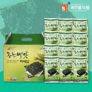 광천별맛파래김 식탁용김 15gx12봉 밥반찬 선물용 조미김