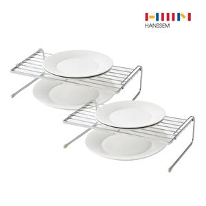 [1+1] SOK 올스텐 304 주방정리 싱크대 선반 그릇 접시 냄비 수납 정리대 L