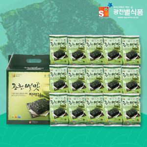 광천별맛파래김 식탁용김 15gx15봉 조미김 밥반찬 선물용