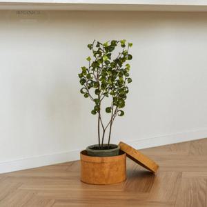 바로크 벤자민 조화 그레이 엔티크 빈티지 화분 고무나무조화 조화선물 조화식물 조화화분