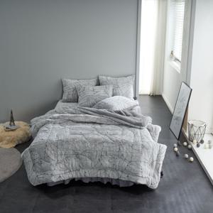 프리미엄 극세사 마벨  10MM 착번아웃 극세사 차렵이불 퀸/슈퍼싱글