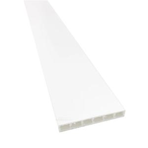 PVC 사각 평몰딩 60X9X2440mm (6cm) 백색 6개 묶음