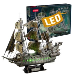우드락 3D 입체퍼즐  모델 만들기 - LED 조명  : 캐리비안의 해적선 플라잉더치맨
