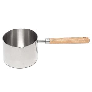 윌로우 코카코 스텐레스 계량국자 대 500ml 우드손잡이 계량컵 소스국자