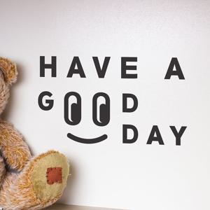 have a good day 눈알캐릭터 레터링 인테리어 스티커