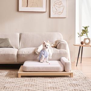 펫가구 스퀘어 패브릭 원목 프리미엄 반려동물 소파 애견방석 애견쿠션 애견침대